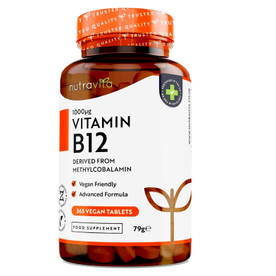 Nutravita Vitamin B12 1000MCG - 365 Vegan Tablets image