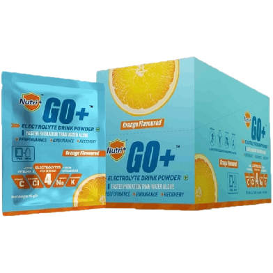 Nutri Plus Go Plus Electrolyte Drink Powder Orange Flavoured 15 gm image