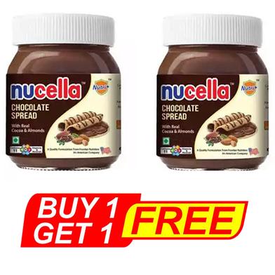 Nutri Plus Nucella Plus Chocolate Bread Spread (Cocoa and Almonds) 230gm (BUY1 GET1 FREE) image