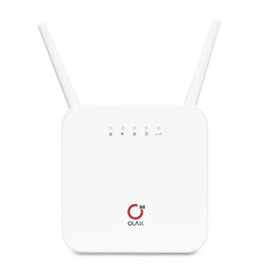 OLAX AX9 Pro 300Mbps 4G SIM Supported WiFi Router With 4000mAh In Built Battery – White Color image