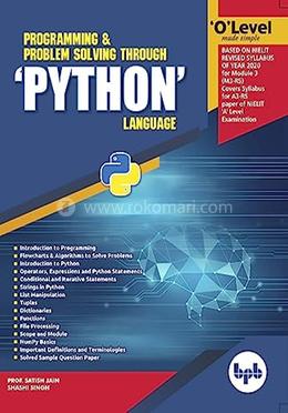 O Level Programming And Problem Solving Through Python Language image