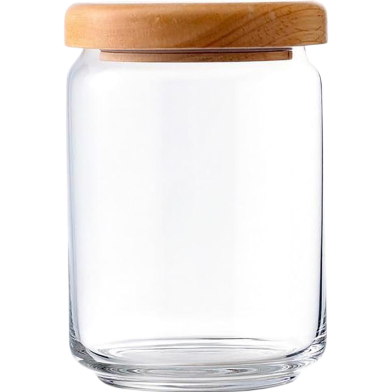 Ocean Jar Pop W/Wood Lid 650ml - 5B2523W image