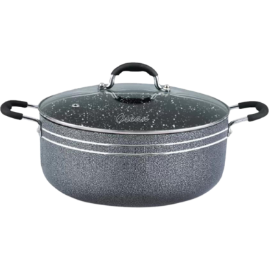 Ocean Stone Coating Cooking Pot 40cm with Glass Lid, Deep image