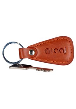 Oil Pull Up Leather Keyring image
