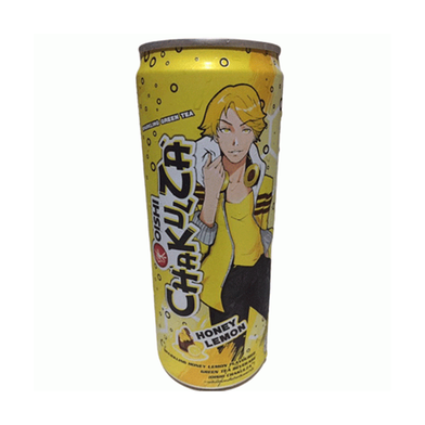 Oishi Chakulza Sparkling Honey Lemon F. Green Liq. Tea Can 320ml (Thailand) image