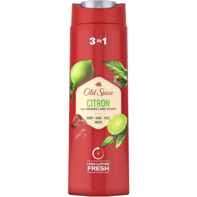 Old Spice Citron 2 in 1 Shower Gel plus Shampoo 400 ml image
