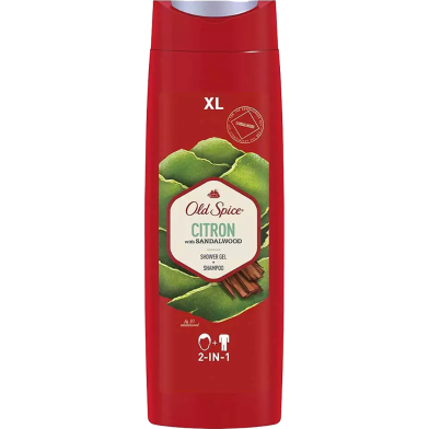 Old Spice Citron 2 in 1 Shower Gel plus Shampoo 400 ml image