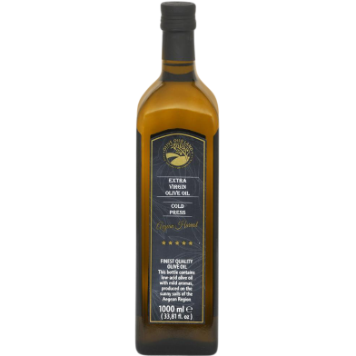 Olive Oils Land Extra Virgin Olive Oil (জয়তুন তেল) - 1000 ml (Glass Bottle) image