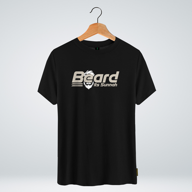 One Ummah BD 'Beard its sunnah' Design Classic Round Neck Half Sleeve T-shirt for Men - (CMTHC-CAD24) image