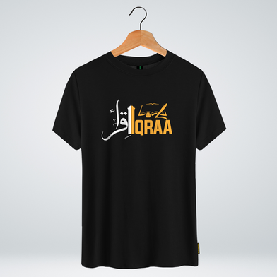 One Ummah BD 'Iqra' Design Classic Round Neck Half Sleeve T-shirt for Men - (CMTHC-CAD54) image