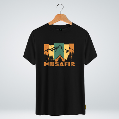 One Ummah BD 'Musafir v2' Design Classic Round Neck Half Sleeve T-shirt for Men - (CMTHC-CAD226) image