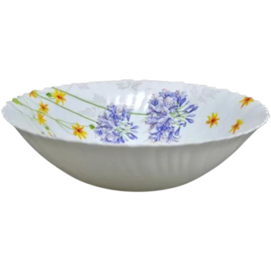 Opal Glass Flat Bowl Single Pcs - 8.5 Inch image