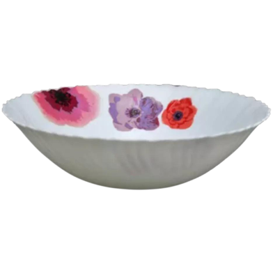 Opal Glass Flat Bowl Single Pcs, 8.5 Inch image