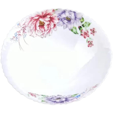 Opal Glass Flat Bowl Single Pcs, 8.5 inch image