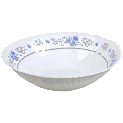 Opal Glass Flat Bowl Single Pcs - 9.5 Inch image