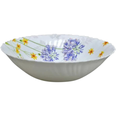 Opal Glass Flat Bowl Single Pcs - 9.5 Inch image