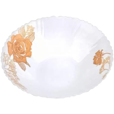 Opal Glass Flat Bowl Single Pcs - 9.5 Inch image