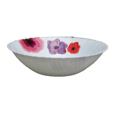 Opal Glass Flat Bowl Single Pcs - 7.5 Inch image