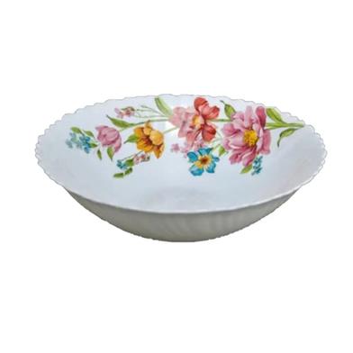 Opal Glass Flat Bowl Single Pcs - 8.5 Inch image