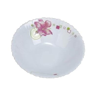 Opal Glass Flat Bowl Single Pcs, 8.5 Inch image