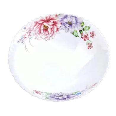 Opal Glass Flat Bowl Single Pcs, 8.5 inch image