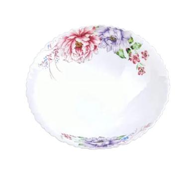 Opal Glass Flat Bowl Single Pcs - 9.5 Inch image