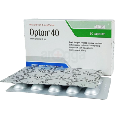 Opton 40 mg 10's Strip Capsule image