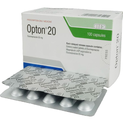 Opton 20 mg - 10's Strip Capsule image