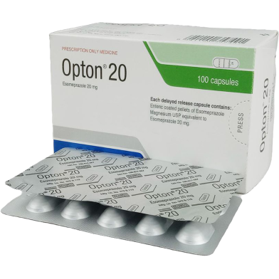 Opton 20 mg - 10's Strip Tablet image