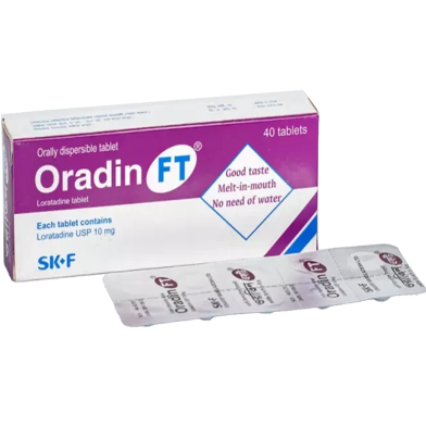 Oradin FT 10 mg - 10's Strip Tablet image