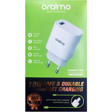Oraimo Charger OCW-E97S Type-L - White image