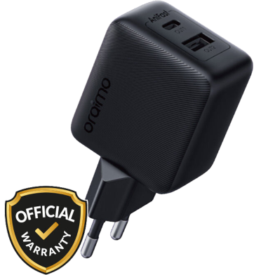 Oraimo (OCW-5183E Plus M53) 18w 2port Fast Charger With Type-B Cable Black image