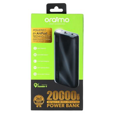 Oraimo OPB-P204D 15W 20000mAh Dual USB Output 2.1A Fast Charging Power  Bank- Black : Oraimo 