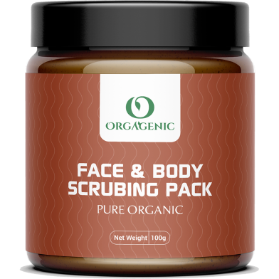 Orgagenic Face and Body Scrubbing Pack 100 gm image