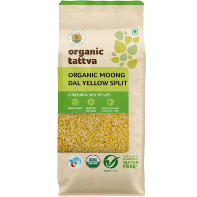 Organic Tattva Organic Moong Dal Yellow Split 1kg image