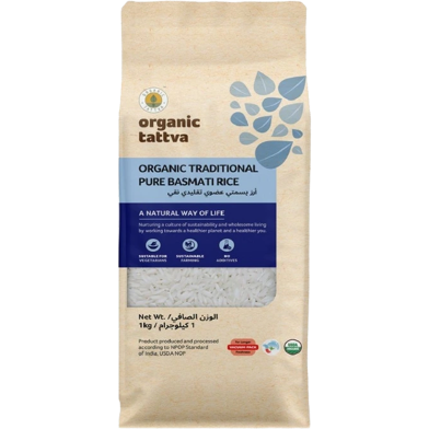 Organic Tattva Organic Traditional Basmati Rice 1 kg image