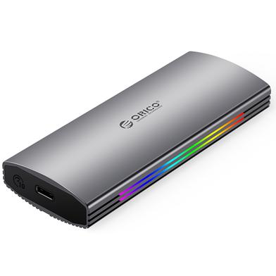 Orico M2R2-G2 Multi-Color Glowing RGB Gaming Style M.2 NVMe SSD Type-C Enclosure image