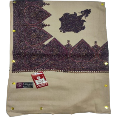 Original Kashmiri Pashmina Pure Wool Gents/Men Shawl in Wide Border image