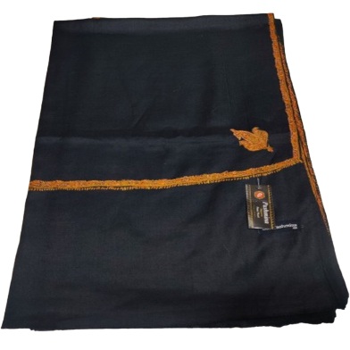 Original Kashmiri Poshmina Gents Shawl - Black image