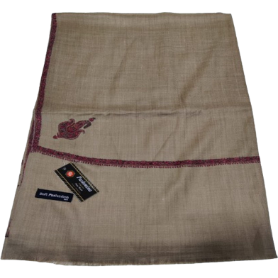 Original Kashmiri Poshmina Gents Shawl - Brown image