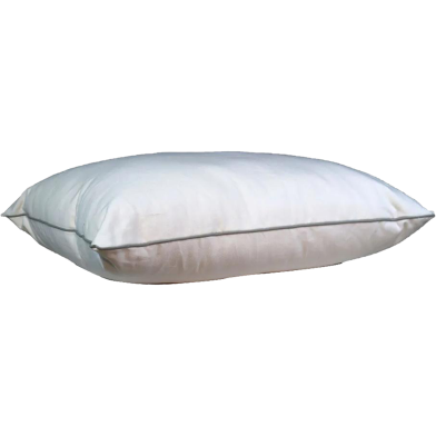 Original Shimul Fiber Head Pillow Cotton Fabric White 16x22 Inch image