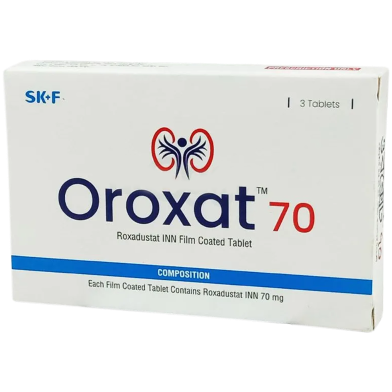 Oroxat 70 mg Tablet 3's Strip image