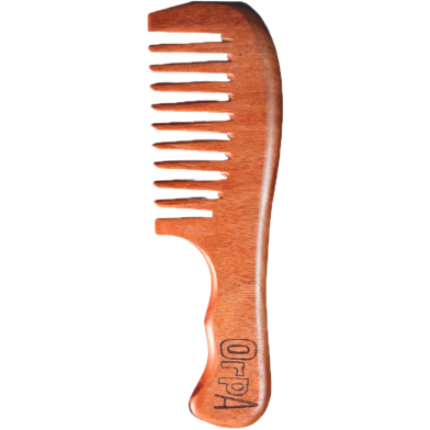 Orpa Sandalwood Comb for Healthy and Shiny Hair Growth (Wide Tooth) image