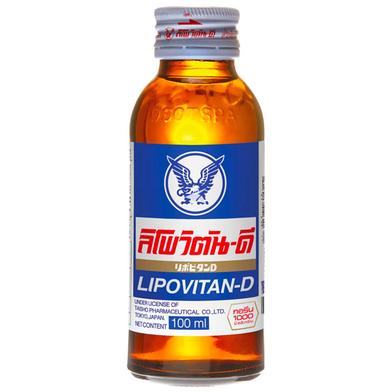 Osotspa Lipovitan-D Energy Drinks Glass Bottle 100m (Thailand) image