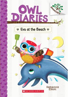 Owl Diaries #14: Eva At The Beach (A Branches Book) image
