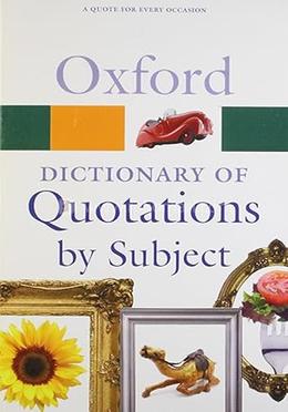 Oxford Dictionary of Quotations by Subjects image
