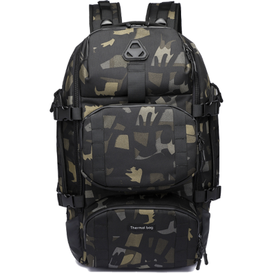 Ozuko 9386 Multi Pocket Hiking Travel Backpack (Camo) image