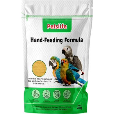 PETSLIFE Hand Feeding Formula for Baby Birds 500g image