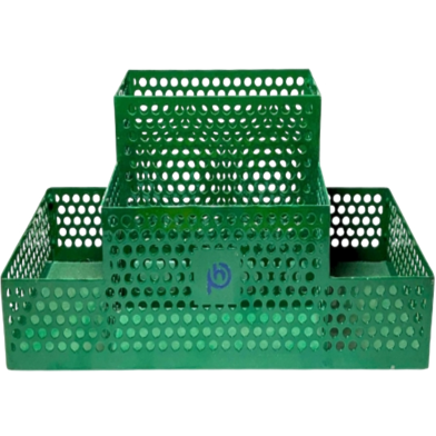 PH Forest Green Metal Desk Multi Card and Pen Holder image