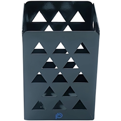PH PH Metal Black Triangle Pattern Square Pen Holder image